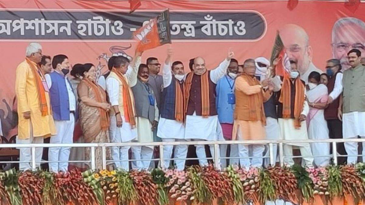पश्चिम बंगाल में अमित शाह का हल्लाबोल