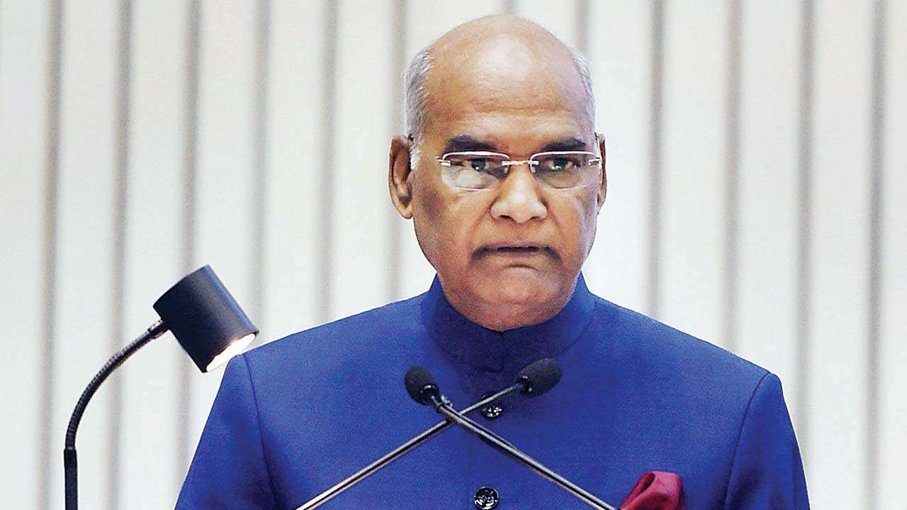 राष्ट्रपति रामनाथ कोविद ने मदिर बनाने के लिए दानस्वरूप पाँच लाख दिए