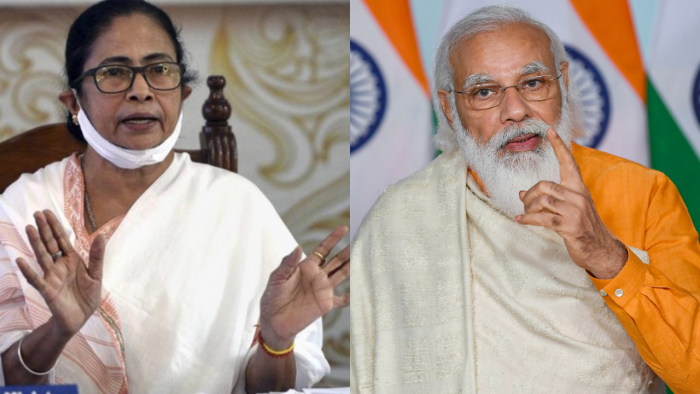 West Bengal CM Mamata Banerjee and PM Modi