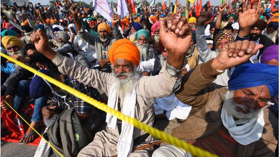 farmers protest in Delhi