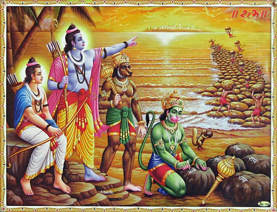 रामसेतू बनाने में गिलहरी का योगदान